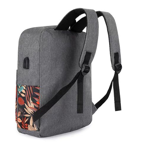 3 In1 Multi Functional School Backpack With USB Slot-Black