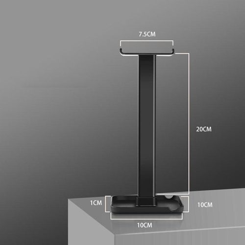 Universal Headset Stand for Gaming Headset & Headphone Display with Base Stable Durable ABS Headphone Holder New Black
