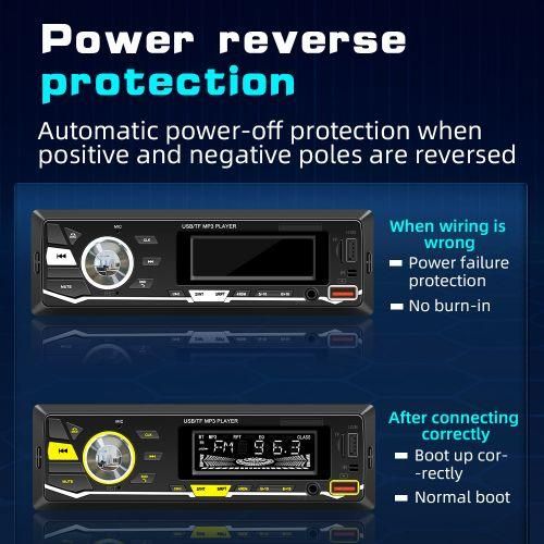 Car MP3 Player BT Stereo Receiver FM Radio HandsFree