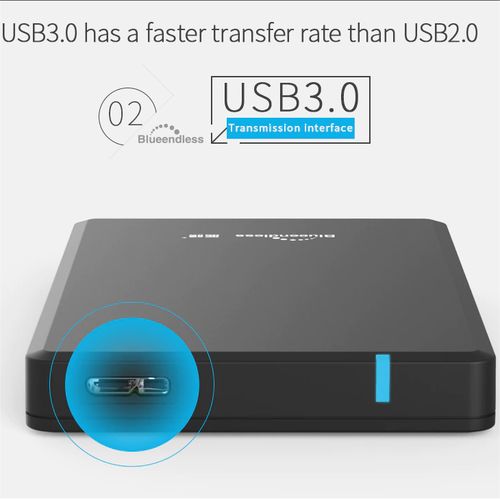 USB 3.0 External Hard Drive/Mobile Hard Drive - 500GB