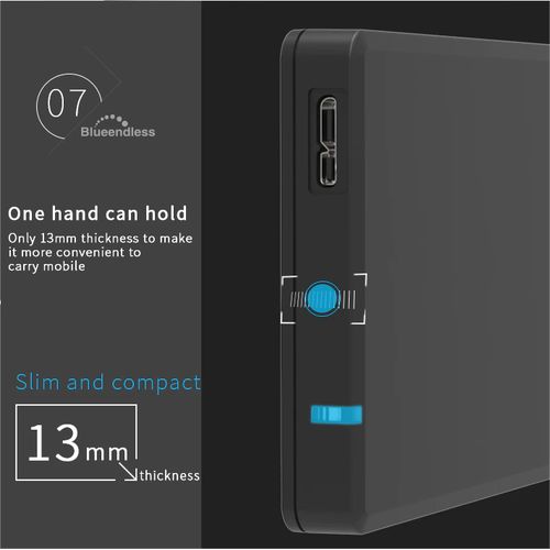 USB 3.0 External Hard Drive/Mobile Hard Drive - 500GB