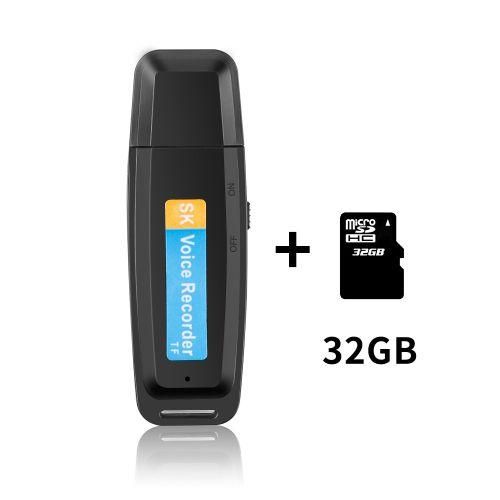 2021 New Mini Digital Audio Recorder 32 Dictaphone UDisk Flash Drive USB Voice Recorder Pen