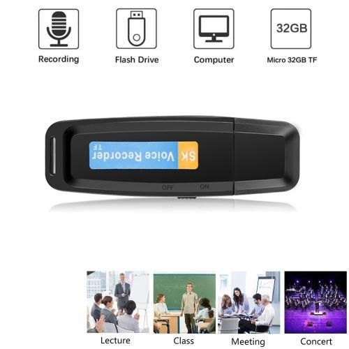 2021 New Mini Digital Audio Recorder 32 Dictaphone UDisk Flash Drive USB Voice Recorder Pen