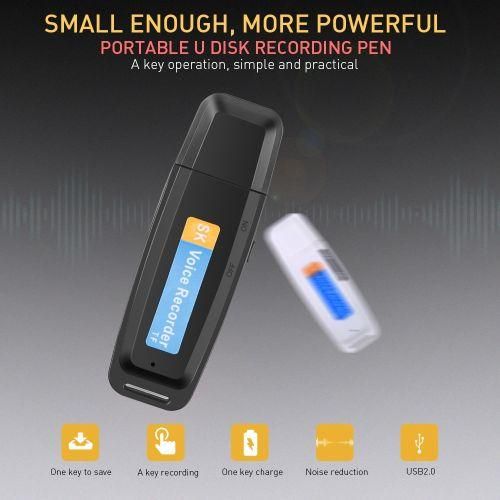 2021 New Mini Digital Audio Recorder 32 Dictaphone UDisk Flash Drive USB Voice Recorder Pen