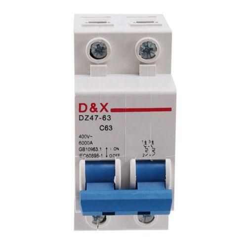 2P 63A DC400V MCB Solar Energy Photovoltaic PV Solar DC Circuit Breaker