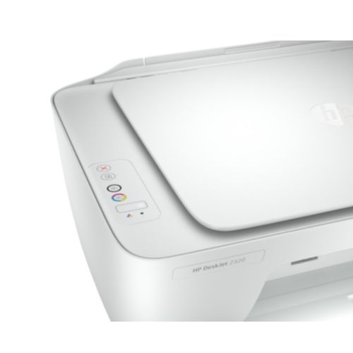 Hp Genuine Colour DeskJet 2320 All-in-One Printer Copy, Scan,Print +2 Starter Catridges Black And White Plus Afree USB Printer Cable - White