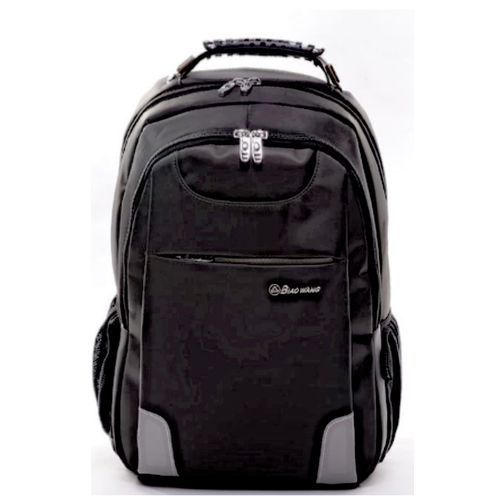Heavy Duty Designer Laptop Bag With Free Watch- Black