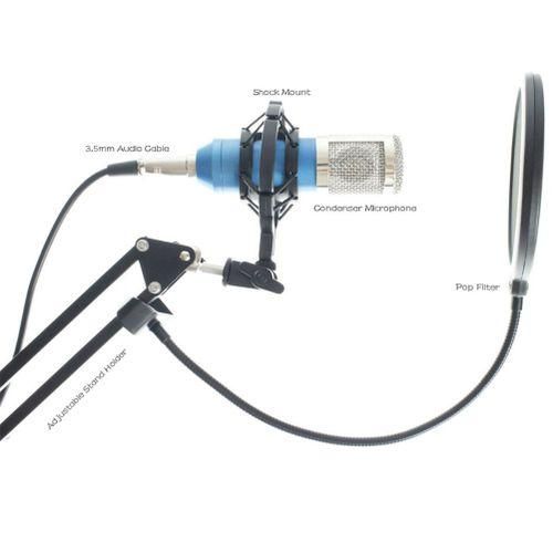 BM-800 Professional Capacitive Microphone Vocal-Silver