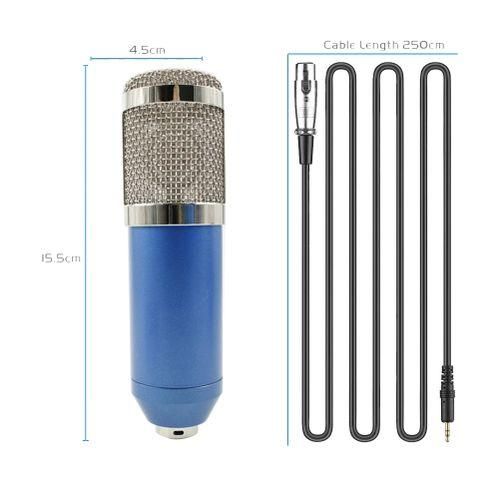 BM-800 Professional Capacitive Microphone Vocal-Silver