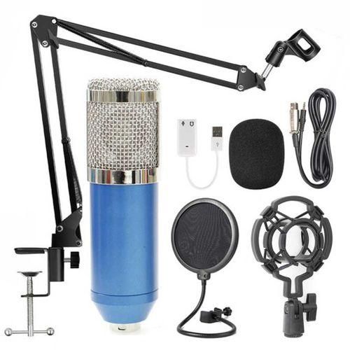 BM-800 Professional Capacitive Microphone Vocal-Blue