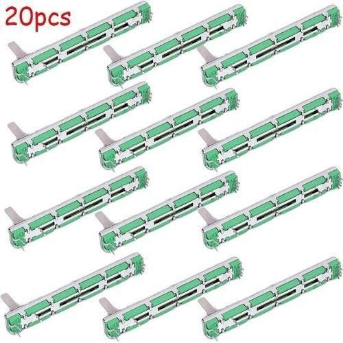 20Pcs 75mm Behringer Mixer Fader Double Straight