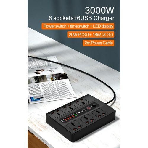 915 Generation 6 Ports 20W PD QC3.0 USB Fast Charger Quick Charge Station