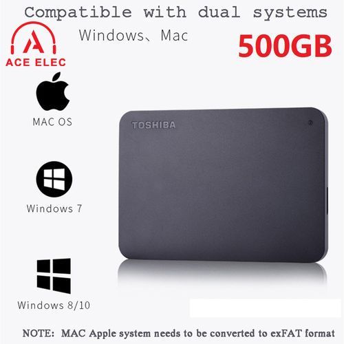 Toshiba 500GB Laptops External Hard Disk Portable