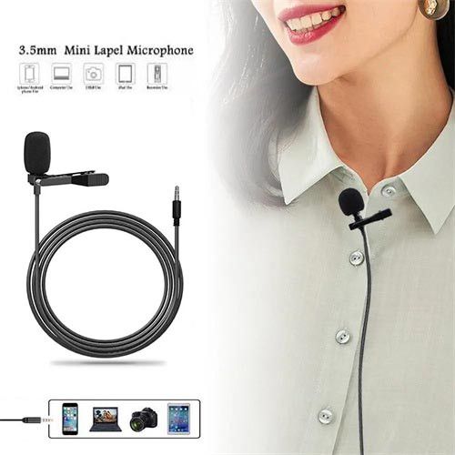 Portable 3.5mm Lavalier Microphone For Mobile And Laptop Use
