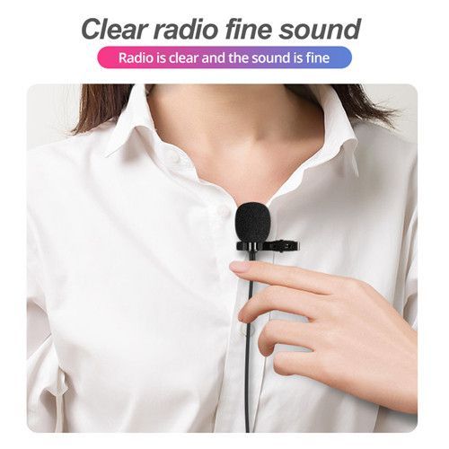 Portable 3.5mm Lavalier Microphone For Mobile And Laptop Use