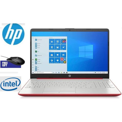 Hp 15.6" HD Intel Pentium Gold 2.4GHz, 128GB SSD, 8GB RAM Win10 -Red