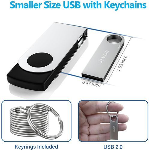 JIYUE Flash Drive 3.0 64GB Metal OTG Micro USB Type-C