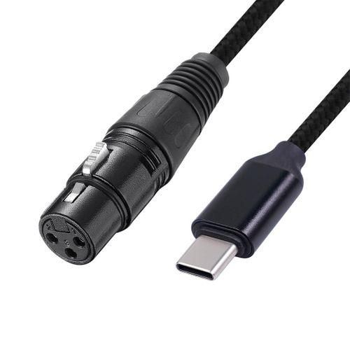 USB C to XLR Female Cable, USB C Microphone Cable Type C Mal