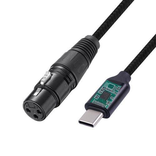 USB C to XLR Female Cable, USB C Microphone Cable Type C Mal