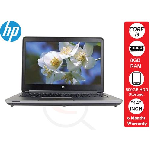 Hp Refurbished Probook 640 Core I3 8GB Ram 500GB HDD 14 Inch Screen -Black