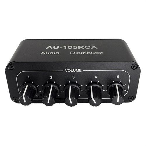 5CH Audio Distributor Stereo Audio Mixer 1 Input 5 Output Sp