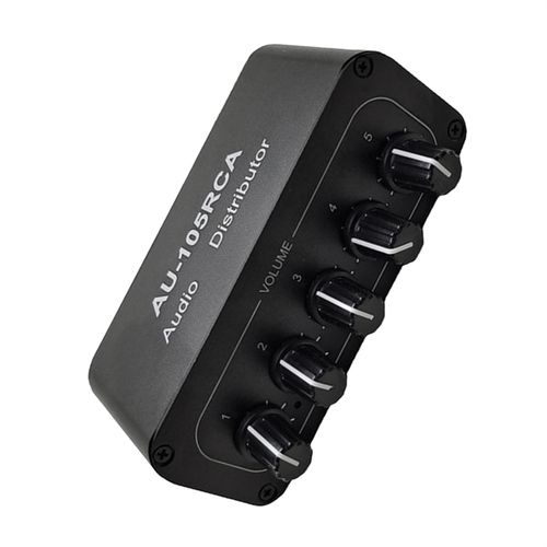 5CH Audio Distributor Stereo Audio Mixer 1 Input 5 Output Sp