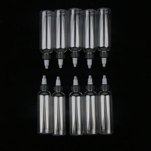 10x Plastic Bottle With Twist Top   For Solvents, Oils, , Ink,