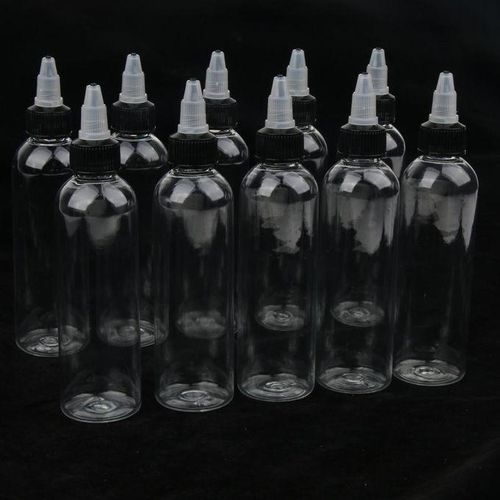 10x Plastic Bottle With Twist Top   For Solvents, Oils, , Ink,