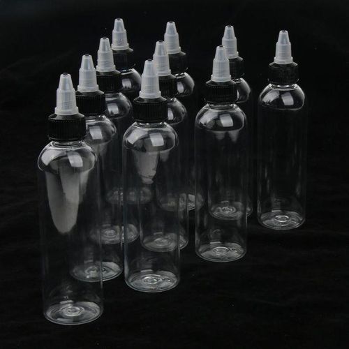 10x Plastic Bottle With Twist Top   For Solvents, Oils, , Ink,