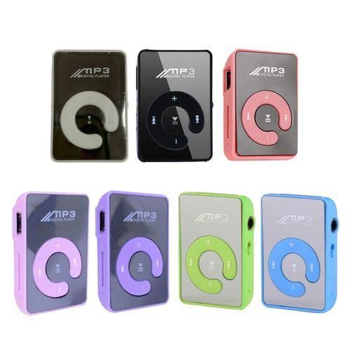 Mirror Clip Digital USB Mp3 Music Player Support 18GB SD TF Card