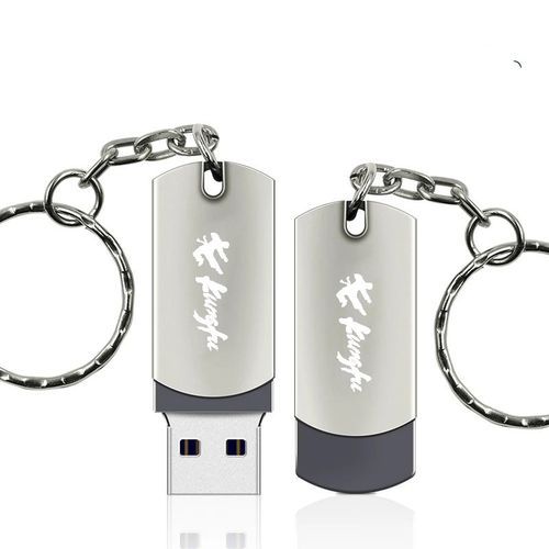 Metal USB Flash Drive - Silver 128GB