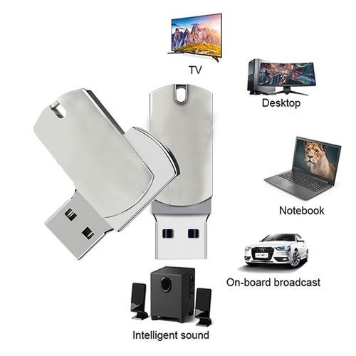 Metal USB Flash Drive - Silver 128GB