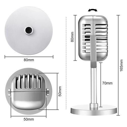 Classic Retro Dynamic Vocal Microphone Vintage Mic Universal
