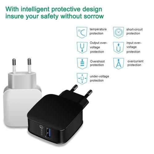 QC3.0 Mobile Phone Charger Adapter 5V3A For