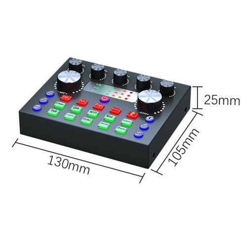 V8S Wireless Sound Card High Fidelity Sensitive-Black