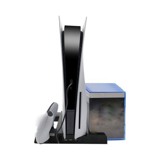 Stand Cooling Fan For PS5 Dock With Dual Controlle