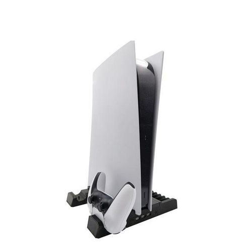 Stand Cooling Fan For PS5 Dock With Dual Controlle