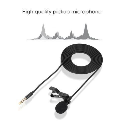 3.5mm Portable Mini Clip Lapel Lavalier Microphone Audio