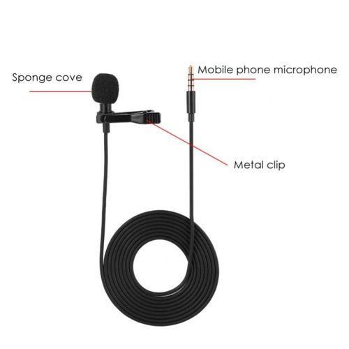 3.5mm Portable Mini Clip Lapel Lavalier Microphone Audio