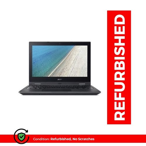 Acer Travelmate  11.6 Inch Laptop 4GB RAM 128GB SSD, Intel (Refurbished) - Black