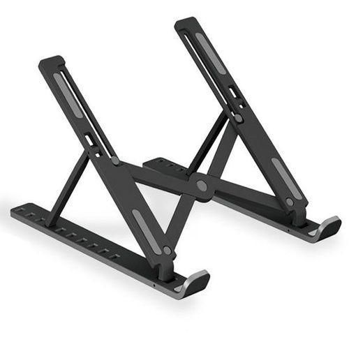 Plastic Foldable Adjustable Stand Holder For Laptop Black
