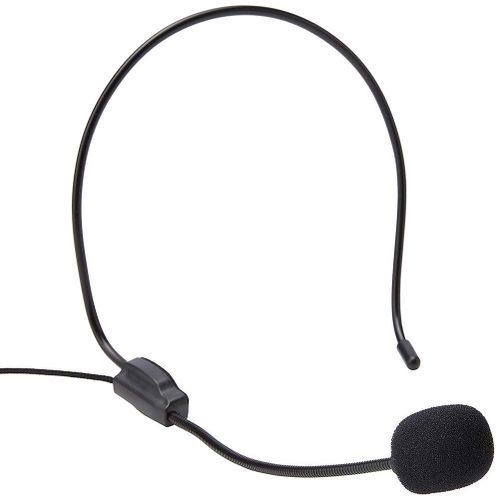 Portable 3.5mm Plug Headwear Microphone Voice Amplifier For-
