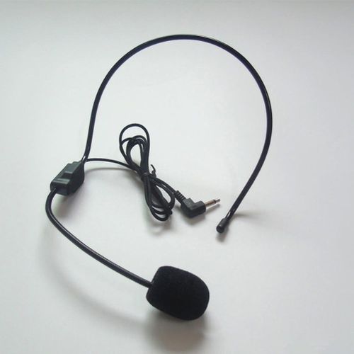 Portable 3.5mm Plug Headwear Microphone Voice Amplifier For-