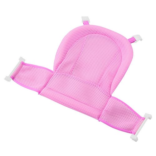 Baby Bath Mesh Seat Support Hammock Bathing Bathtub Infant Care Shower Adjustable Sling Net,Pink NO5111