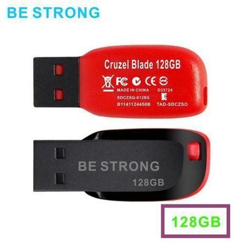 128G USB Flash Drive Small And Convenient  Pen Drive  Red
