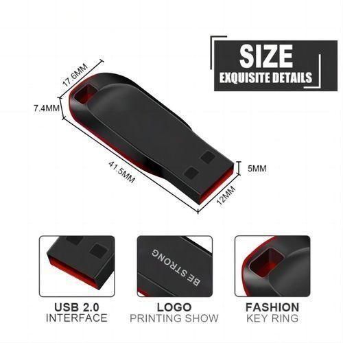 128G USB Flash Drive Small And Convenient  Pen Drive  Red
