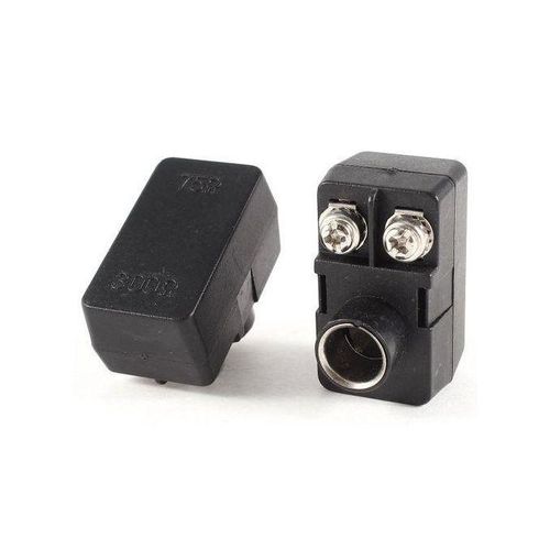 2 x Push-On Antenna Matching Transformer 300/75 Ohm TV F Co