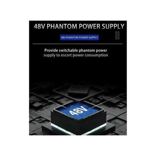 Q-12 Sound Card Audio Mixer Sound Board Console Desk System Interface 4 Channel 48V Power Stereo Computer Sound Card