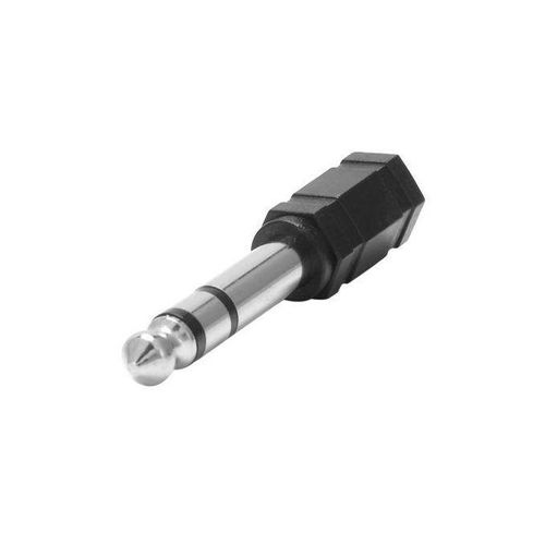 6 Pieces Headphone Adapter 6.35 mm(1/4 inch) Male to 3.5 mm(1/8 inch) Female Stereo Audio Earphone Jack Adapter, Black/Gold Plated