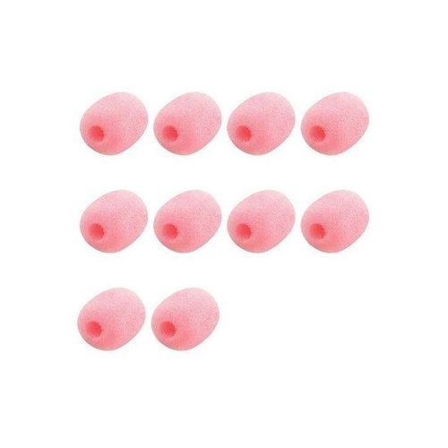 10 Pack Lapel Headset Microphone Windscreen, Microphone Sponge Foam Cover Mini Size Lavalier Microphone Windscreen Pink